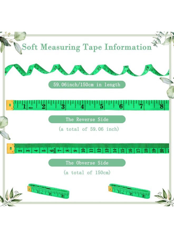 Fumete 65 Pieces Baby Shower Game Set 1 Measure the Baby Bump Sign Measure Mommy's Belly Game and 50 Guessing Cards 10 Pencils 2 Ribbons 2 Measuring Tapes for Baby Shower Party Decorations (Greenery) - Image 3